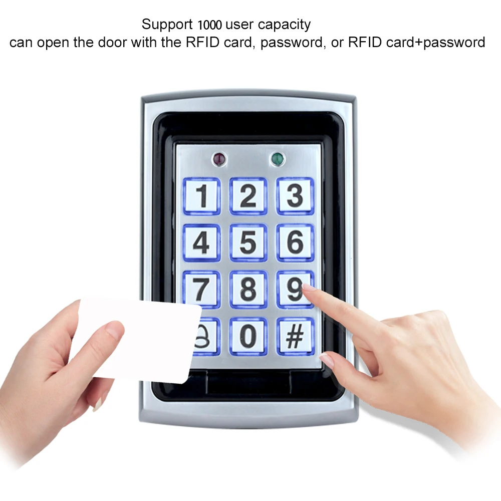 Rfid металлическая клавиатура контроля доступа - Фотография_3