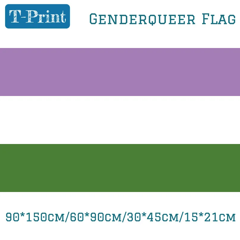 Автомобильный флаг genderqueer pride
