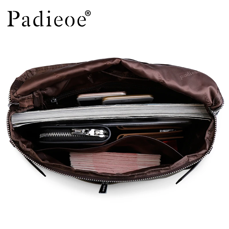 Винтажный мужской портфель padieoe из натуральной кожи - Фотография_5