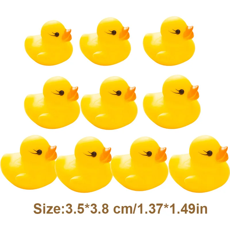 3,5*3,8 см маленькие детские резиновые утки - Фотография_3