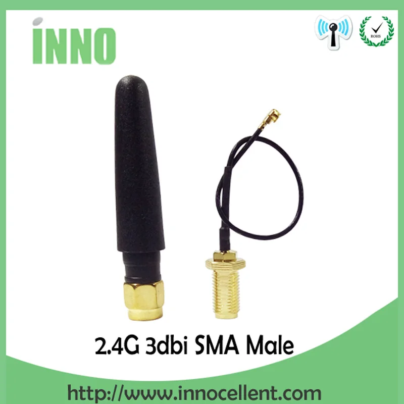 2,4 г антенна 2 ~ 3dbi sma male wlan wifi 2