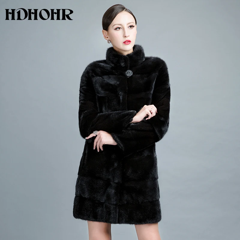 Высококачественная шуба из натурального норкового меха - Фотография_3