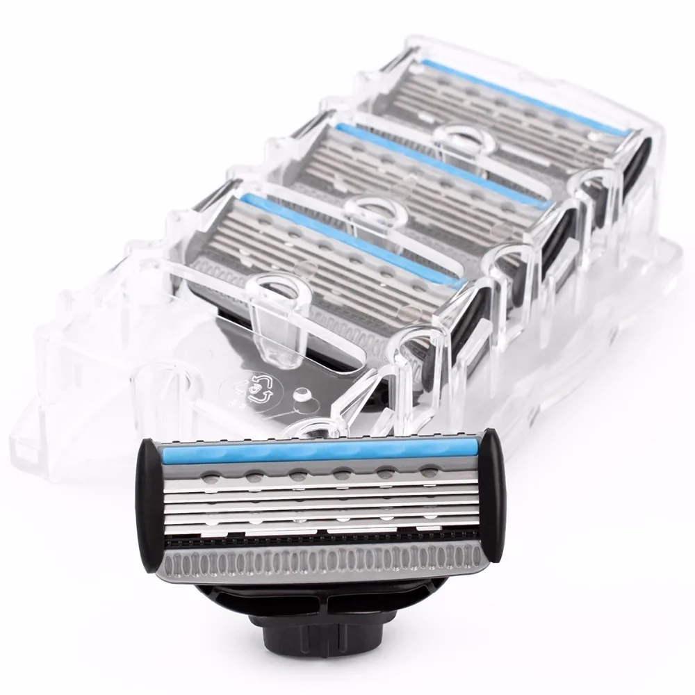 Сменные лезвия для бритвы qshave blue series - Фотография_4