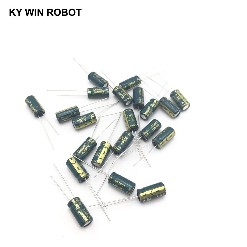 220 мкф 25v 220mf 105c 6x12 мм
