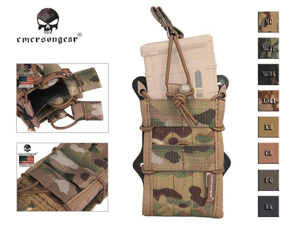Подсумок для журналов emersongear с двойной модульной винтовкой