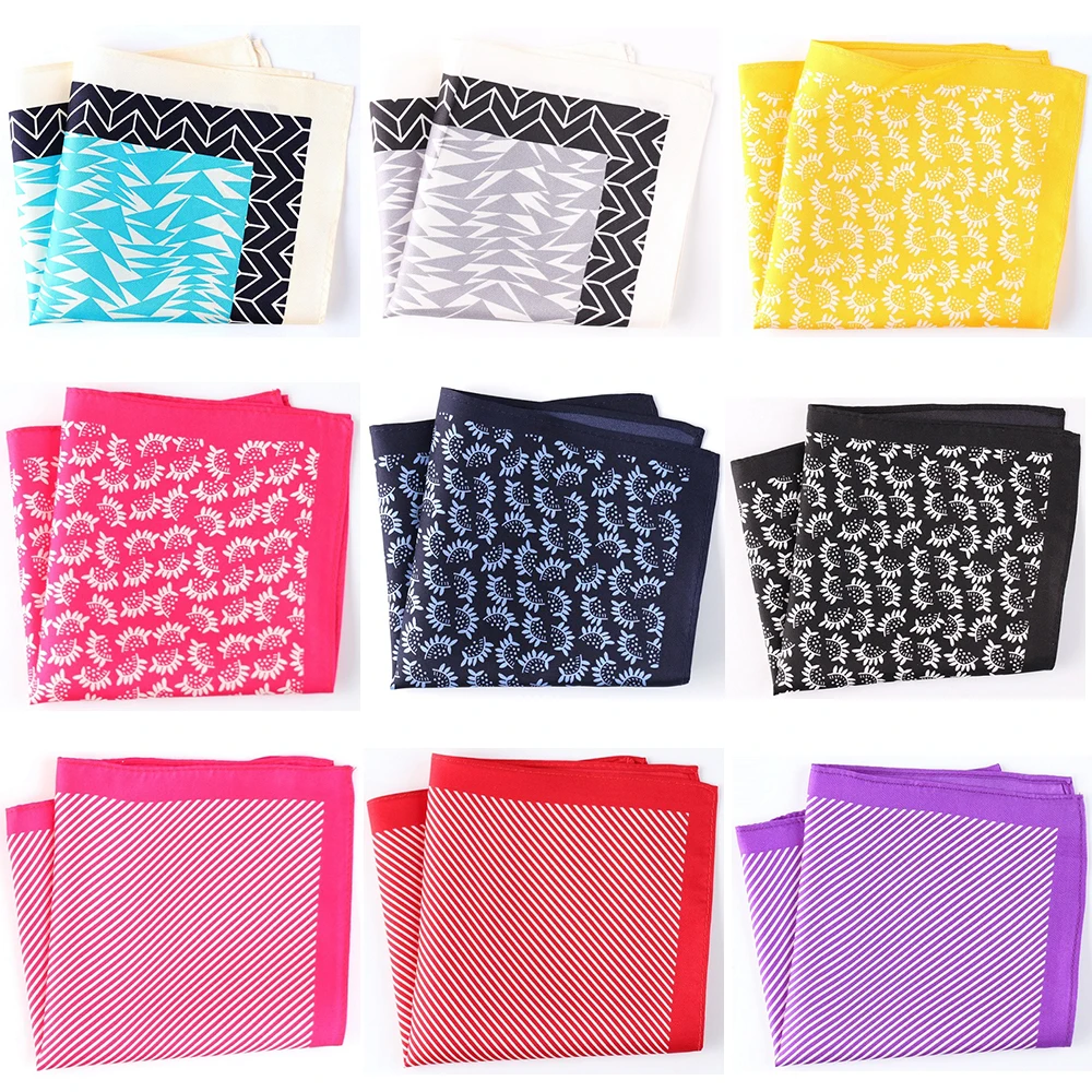 Карманный платок из 100% шелка с принтом - Фотография_2