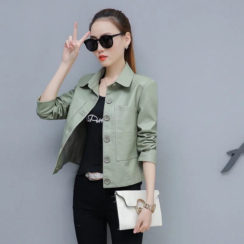 Женская куртка из пу кожи - Фотография_2