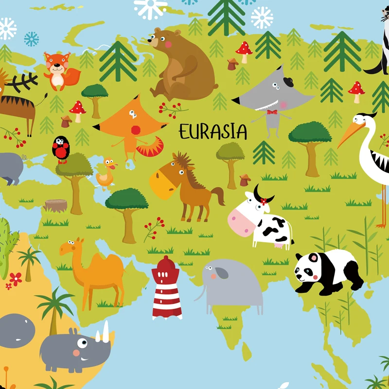 Настенный постер с изображением карты мира - Фотография_4