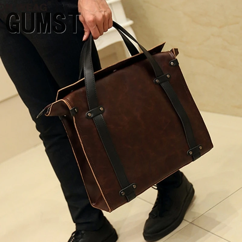 Мужская кожаная сумка gumst