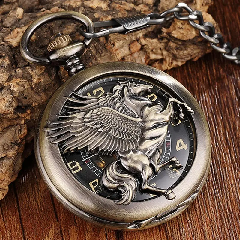 Механические карманные часы reloj в стиле ретро