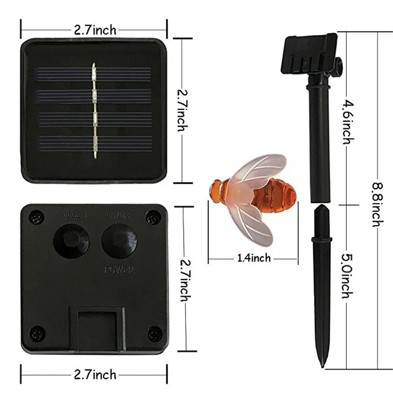 Гирлянда с пчелами на солнечной батарее - Фотография_6