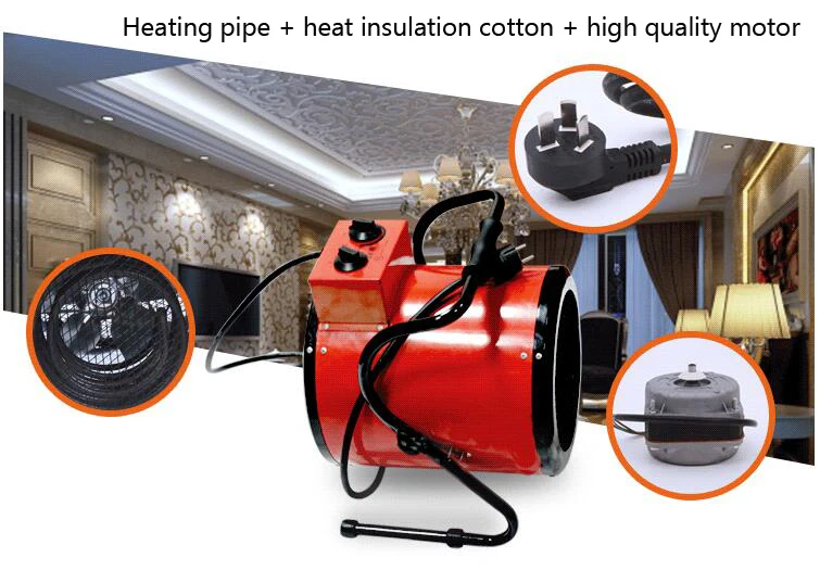 Вентилятор с теплой воздуходувкой высокой мощности - Фотография_3