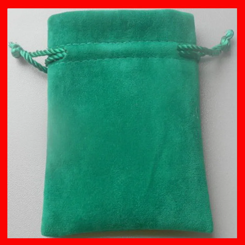 7x9cm маленькие зеленые бархатные