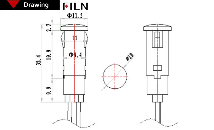 Filn 10 мм диаметр 6 в 12 в 24 - Фотография_6
