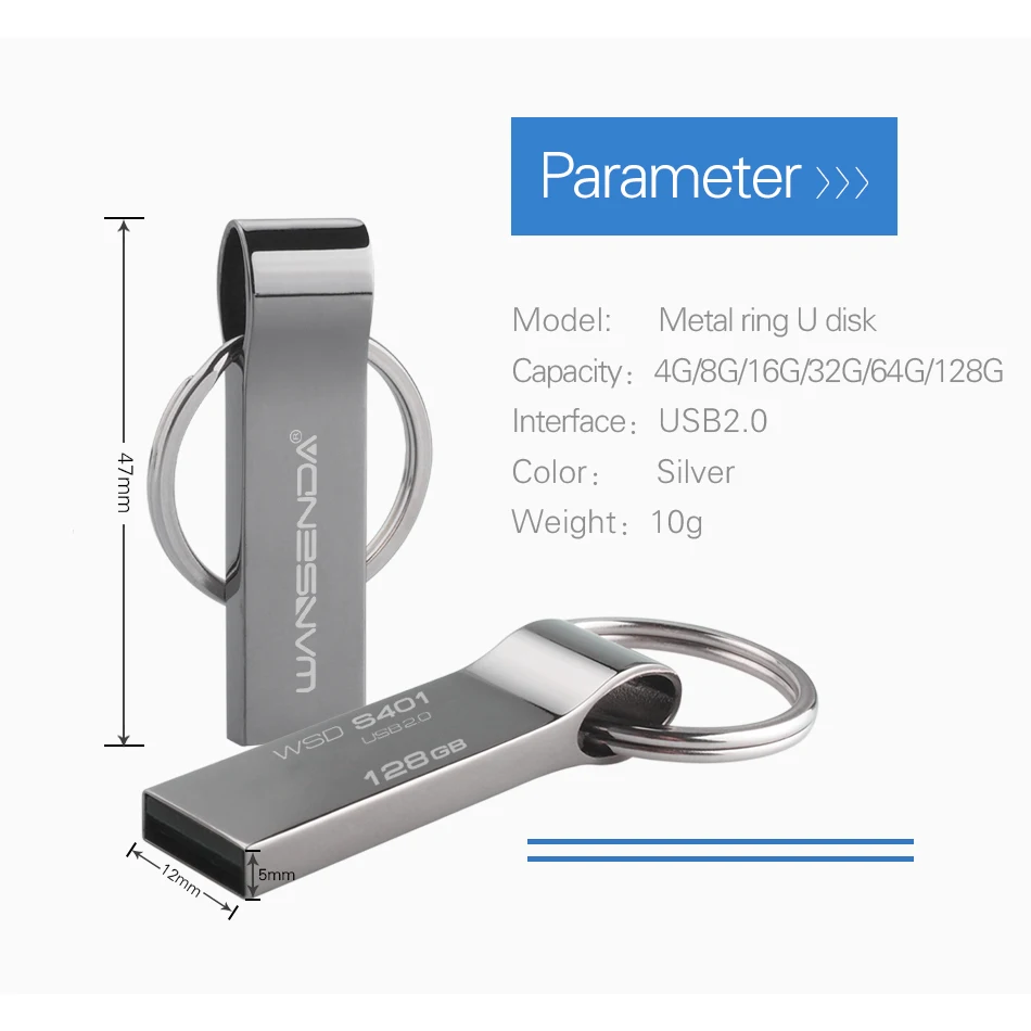 Wansenda металлический usb флеш-накопитель - Фотография_2