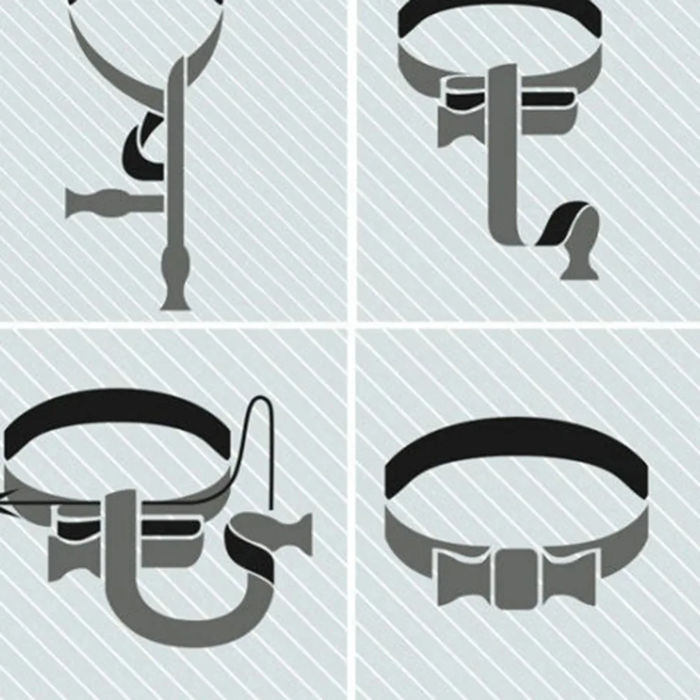 Галстук-бабочка мужской однотонный - Фотография_5