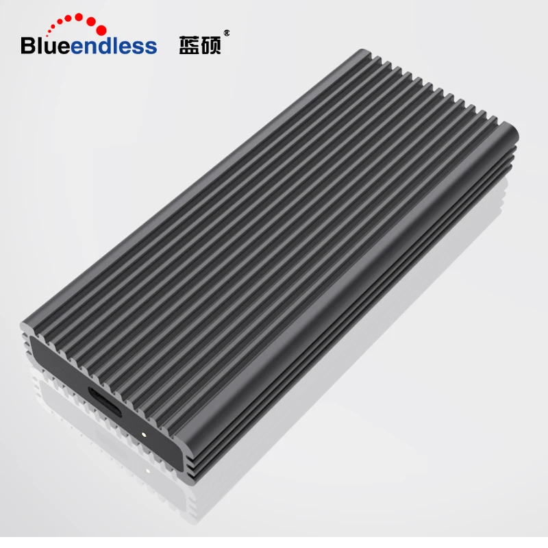 Портативный ssd алюминиевый корпус поддержка pcie nvme/ngff чехол m - Фотография_2