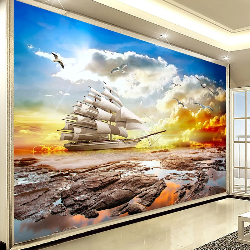 Пользовательские 3d фреска современный - Фотография_3