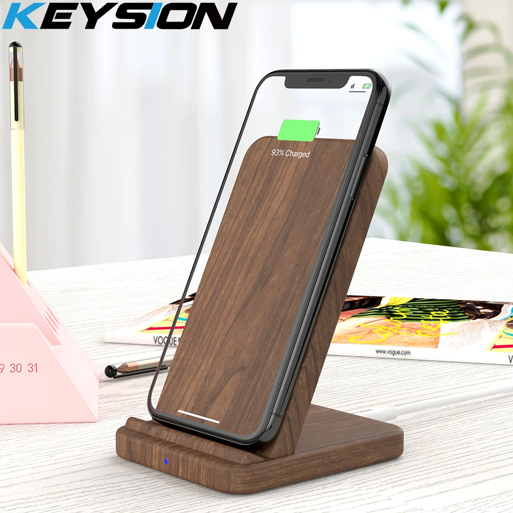 Keysion деревянное беспроводное