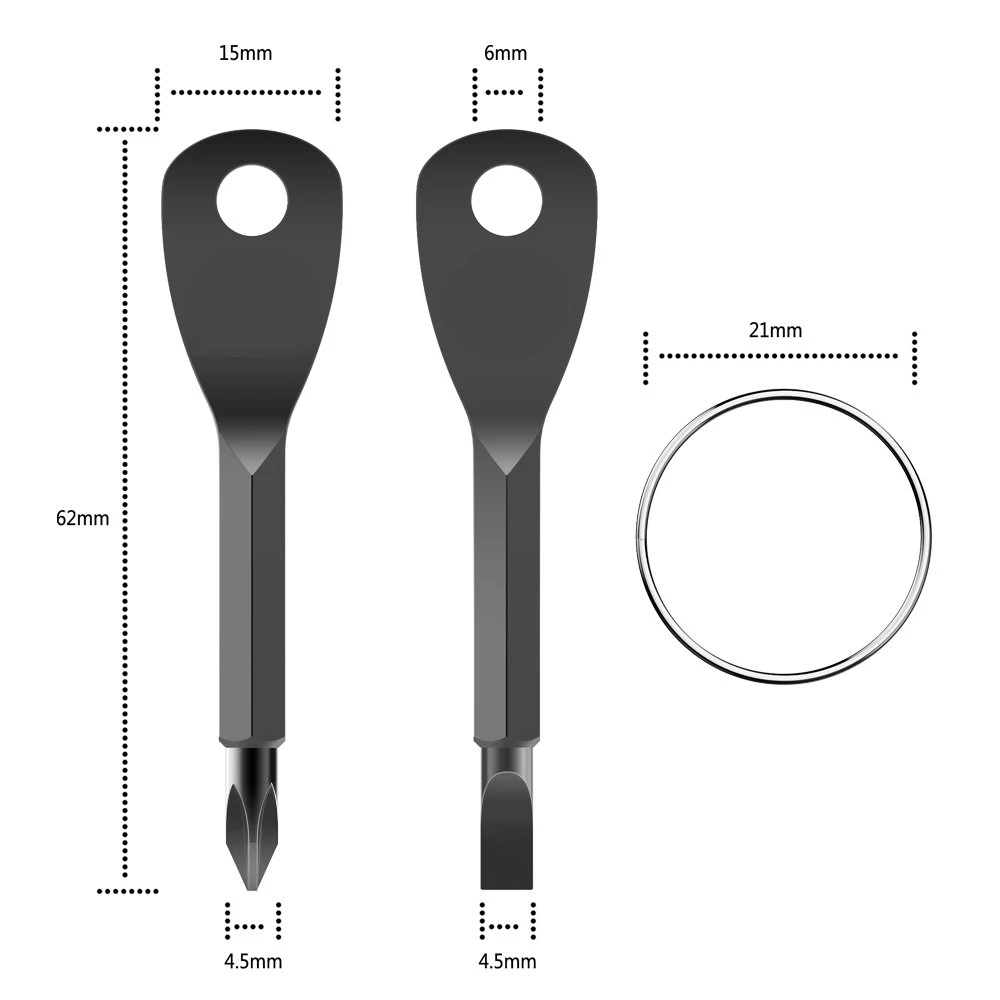1 комплект, многофункциональная отвертка mini edc из нержавеющей стали - Фотография_2