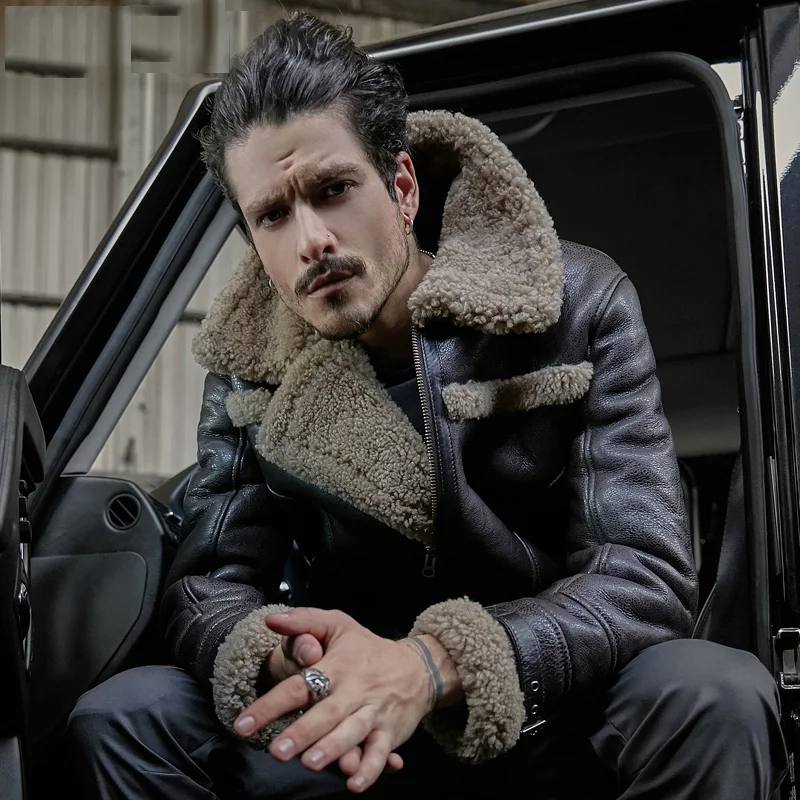 Мужская дубленка denny&dora b3 flight aviator - Фотография_4