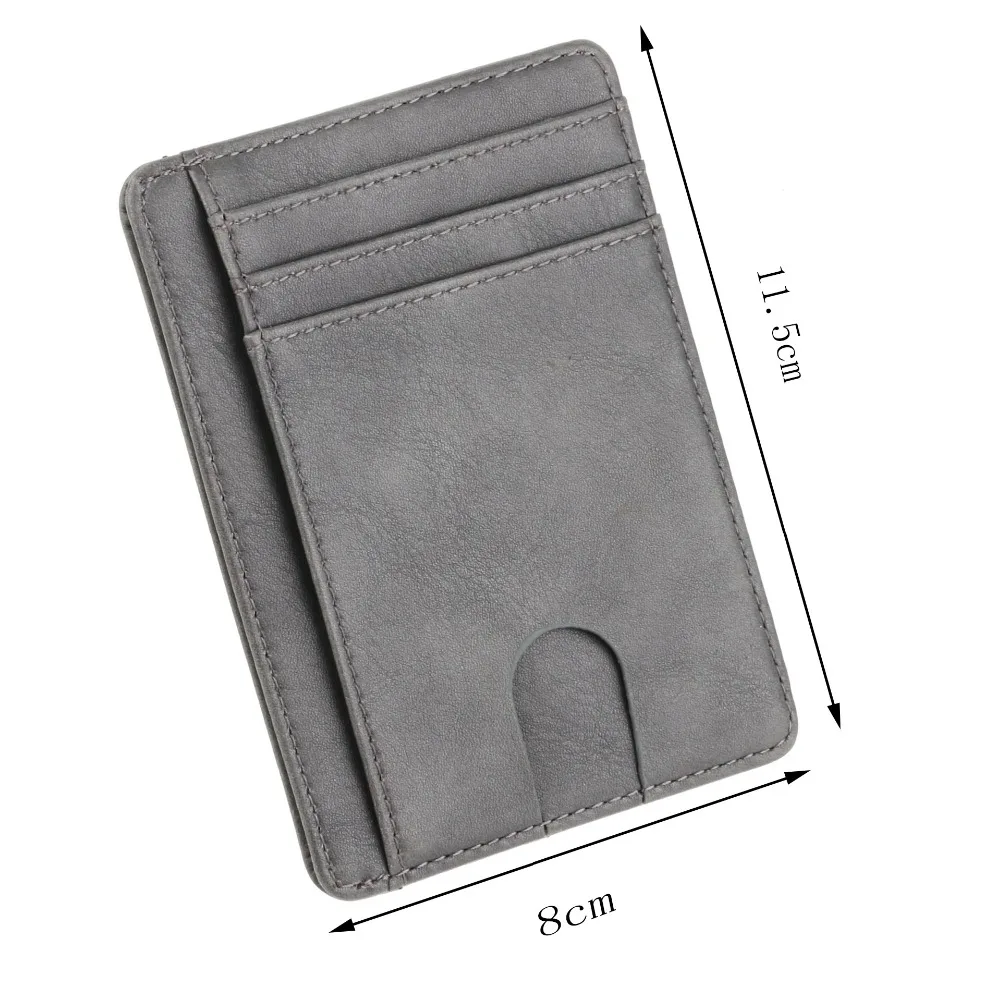 Новый rfid-блокирующий мужской кожаный кошелек - Фотография_6
