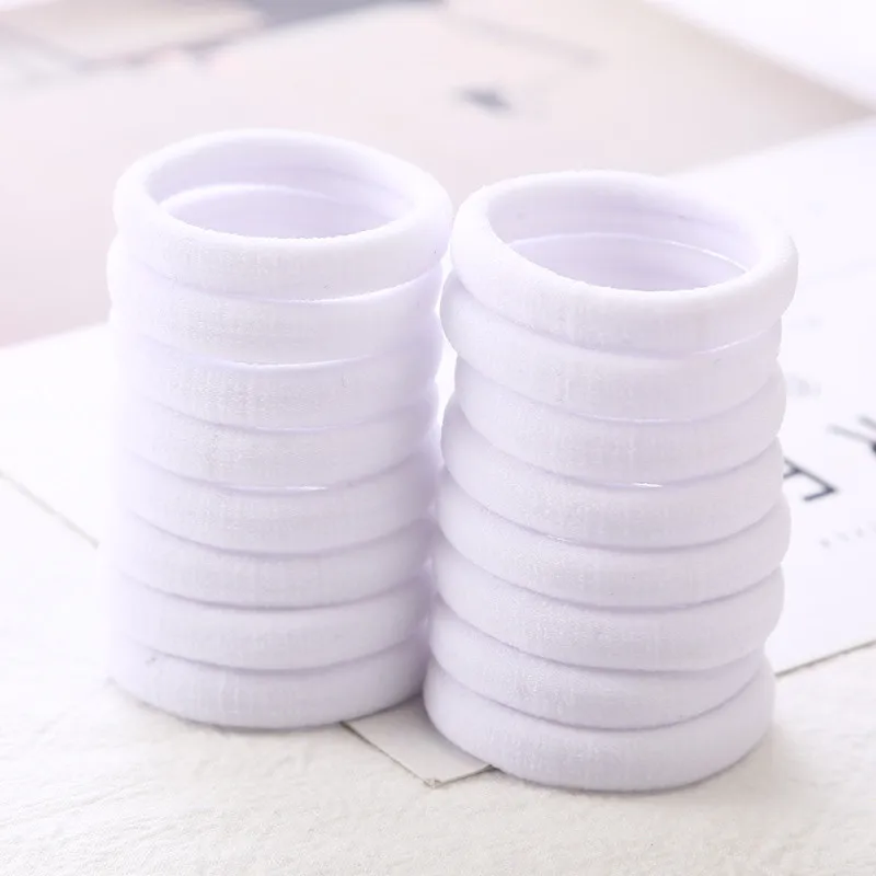 Резинки для волос белые - Фотография_6