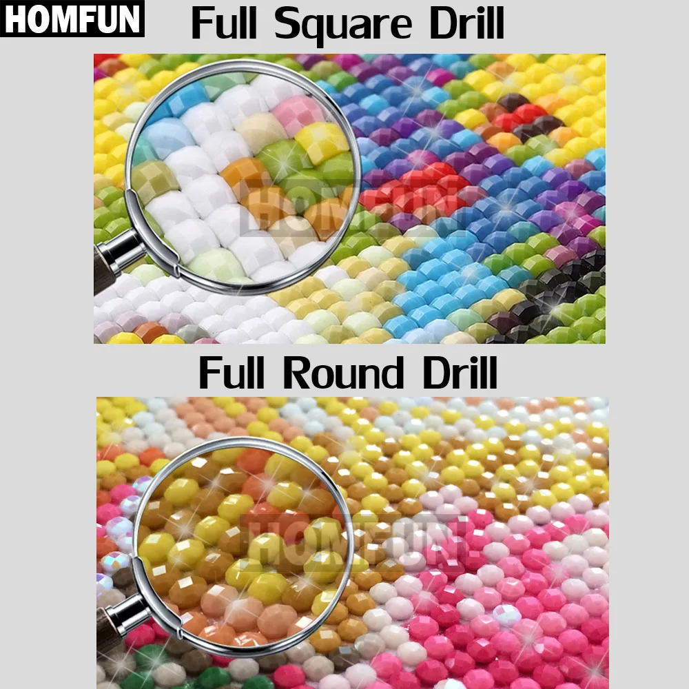 Homfun diy фото на заказ алмазная - Фотография_2