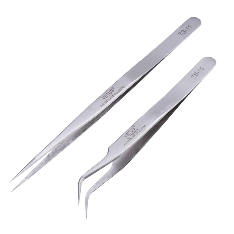Пинцет pincet pinzas vetus ts-11 ts-15 из нержавеющей стали