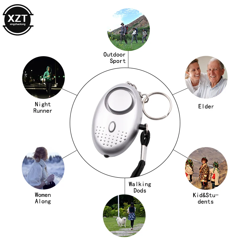 Сигнализация самообороны 130 дб анти-волк для девочек и женщин - Фотография_5