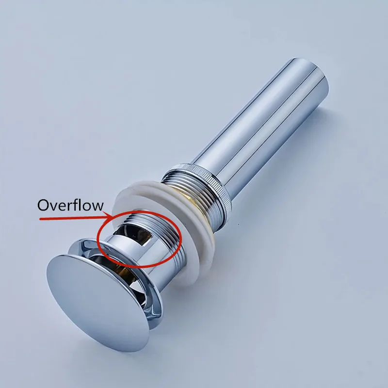 Черные латунные всплывающие сливы для ванной комнаты - Фотография_2