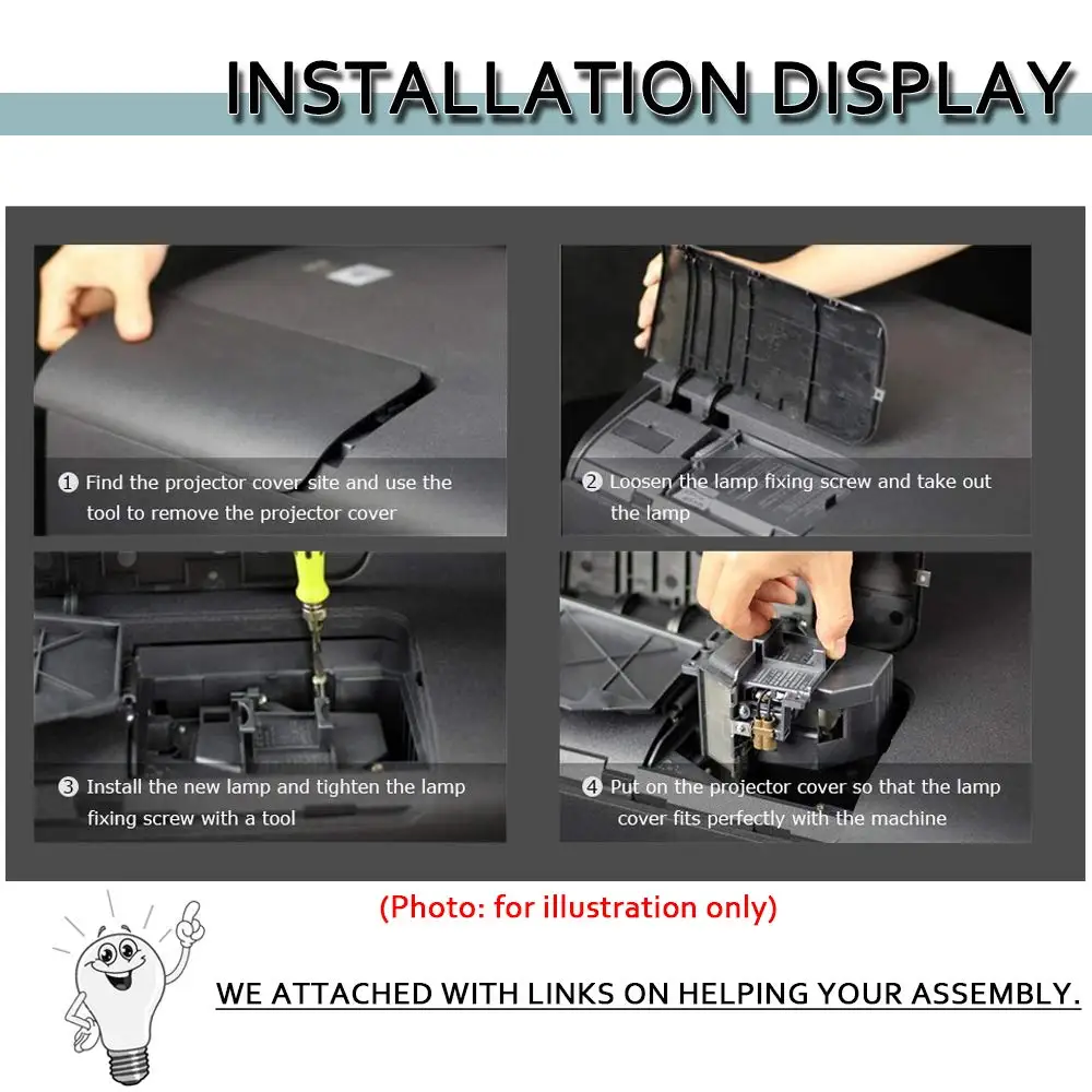 Новая сменная лампа проектора elplp35/v13h010l35 - Фотография_4