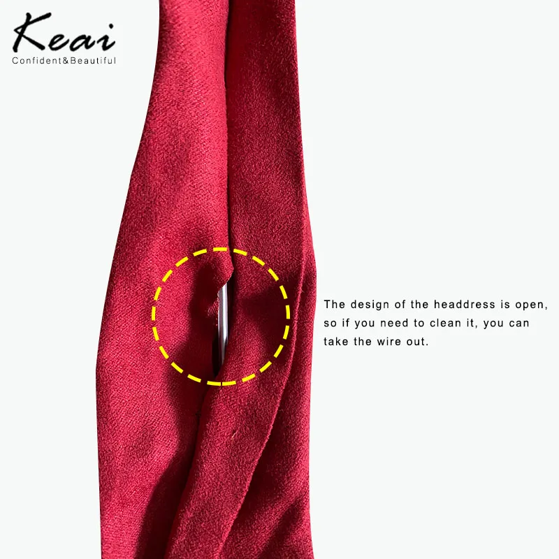 Замшевая однотонная лента с заячьими ушками - Фотография_6