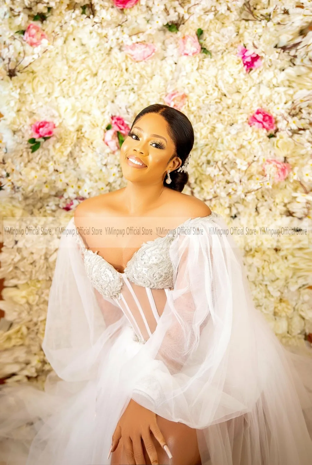 Белые свадебные платья тюлевые - Фотография_3