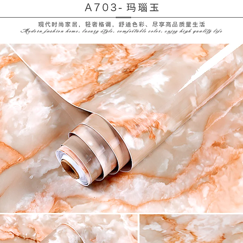 Современная кухонная мраморная контактная бумага - Фотография_6