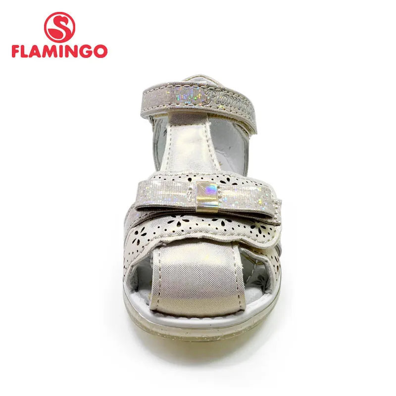 Сандалии детские с рисунком фламинго - Фотография_5