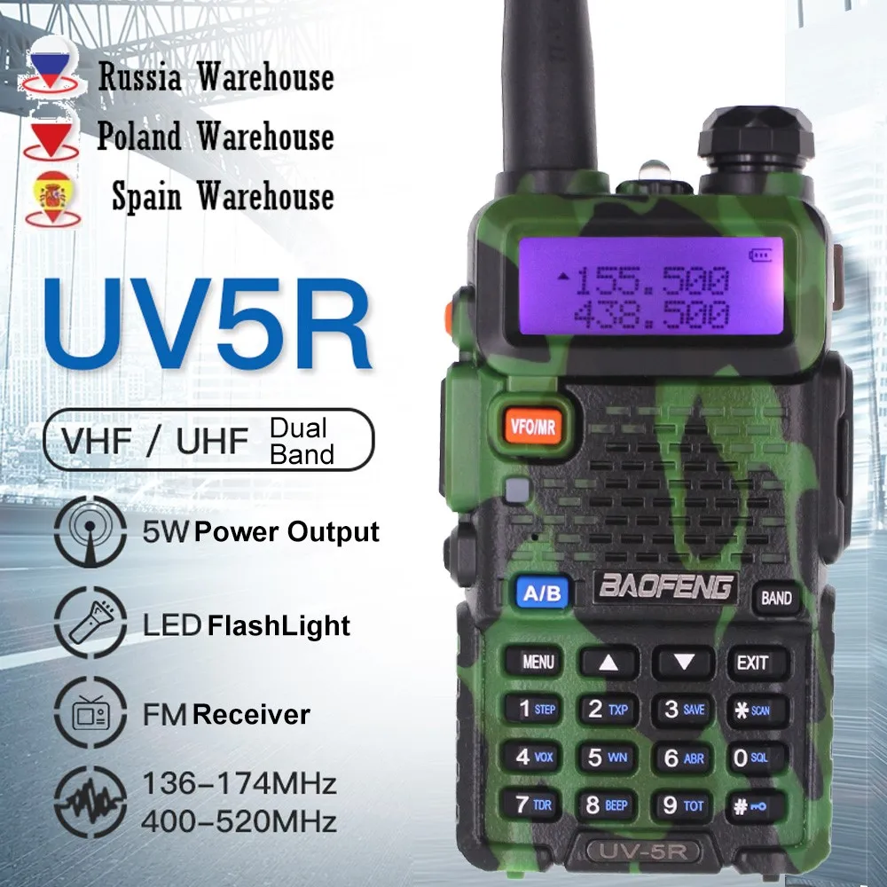 Baofeng uv-5r 5w walkie talkie