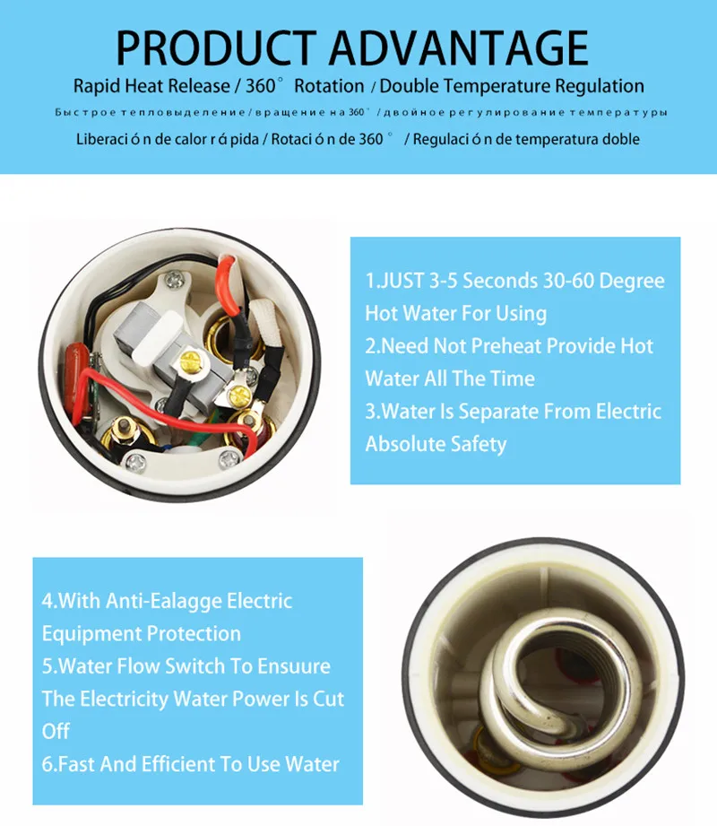 Безрезервуарный водонагреватель с душем - Фотография_5