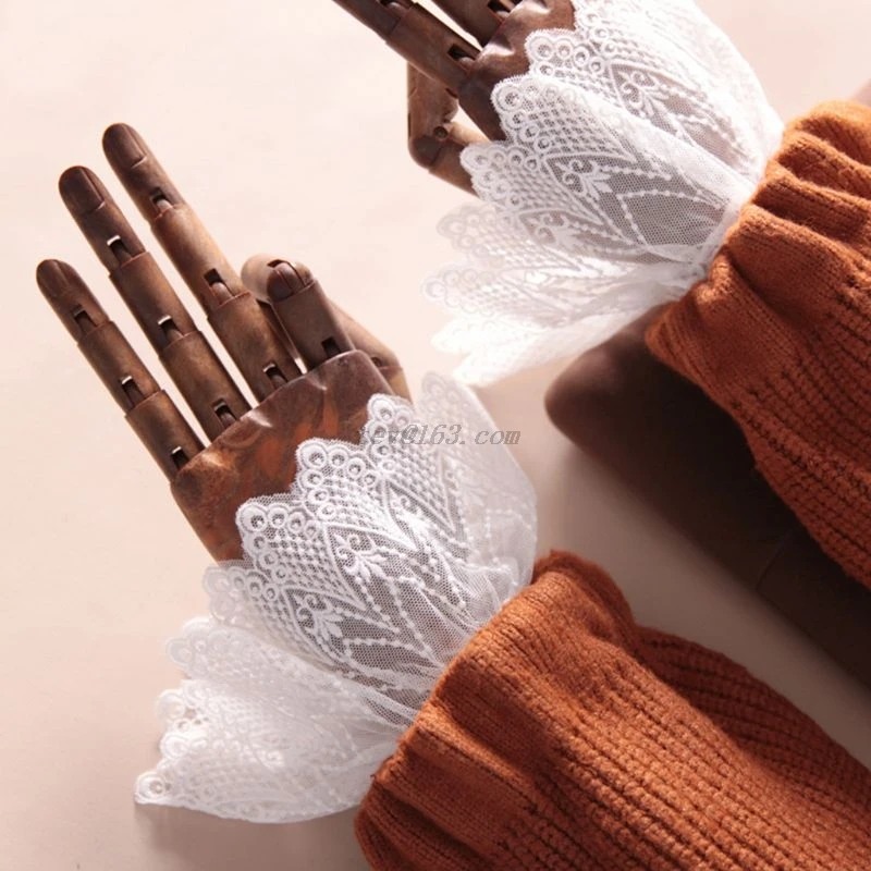 Женские накладные рукава в виде листьев лотоса - Фотография_2