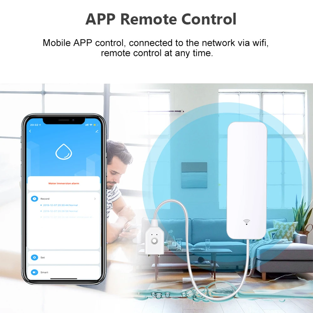 Датчик утечки воды tuya wi-fi - Фотография_2