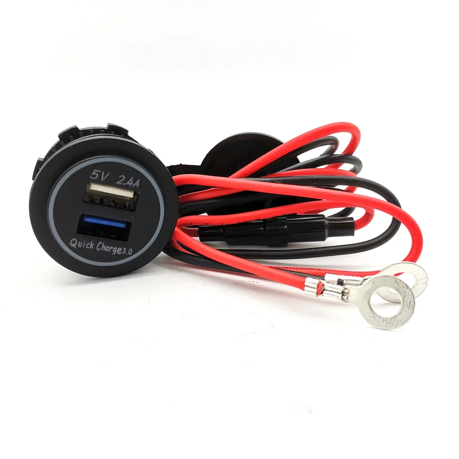 Двойной usb-разъем для автомобильного зарядного устройства 2.4a