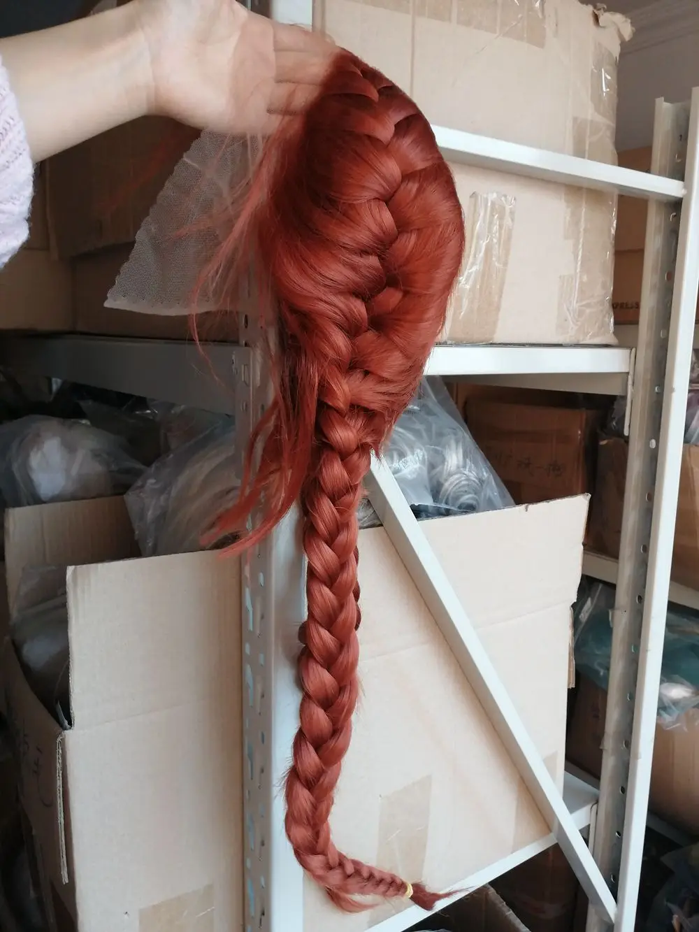 Женский синтетический парик с двойной оплеткой - Фотография_6