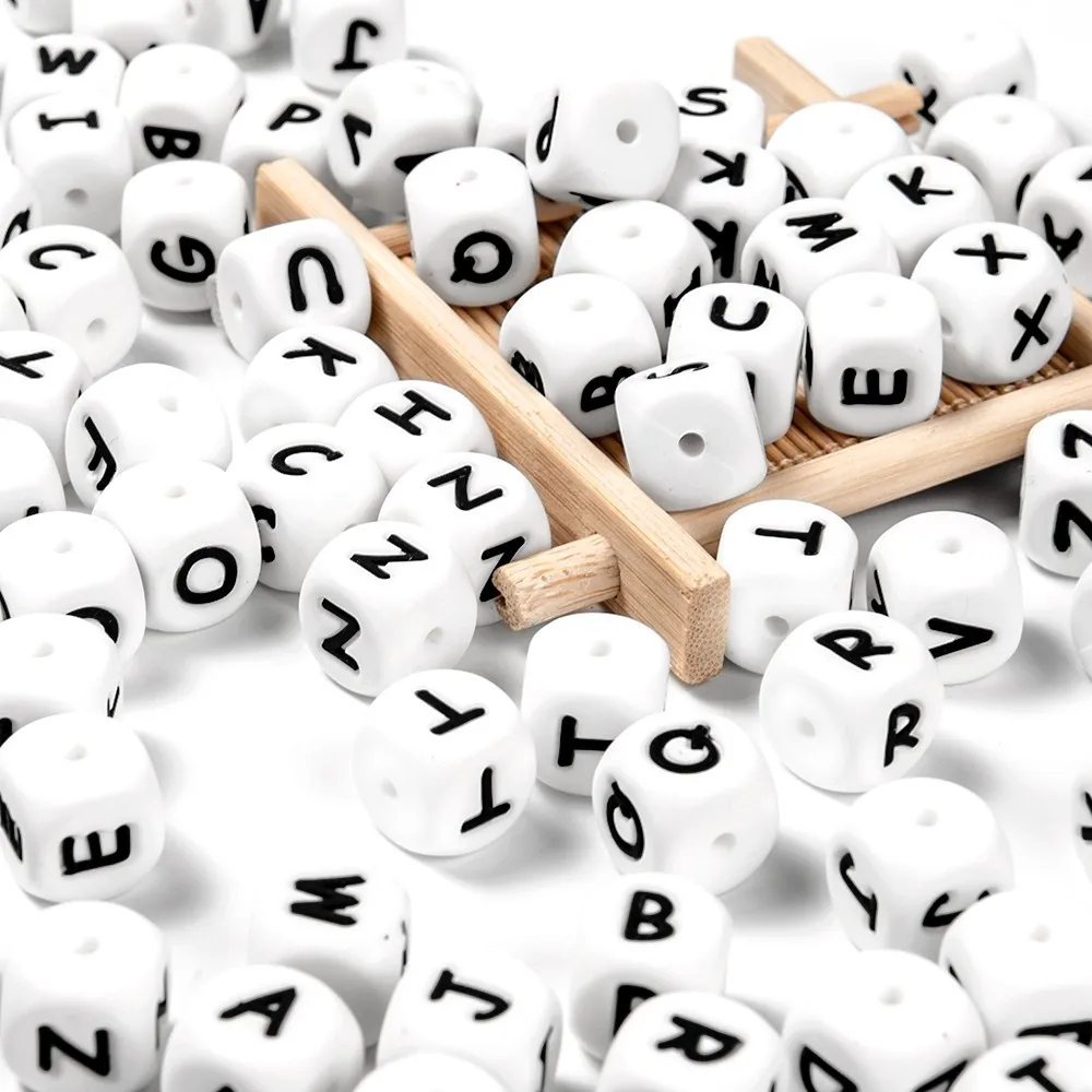 Силиконовые бусины в виде букв - Фотография_3