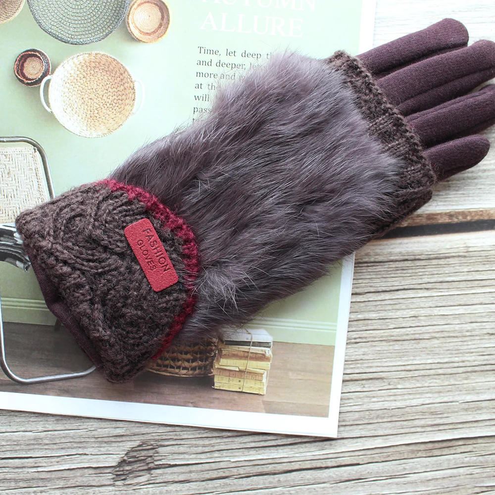 Перчатки женские зимние вязаные - Фотография_5