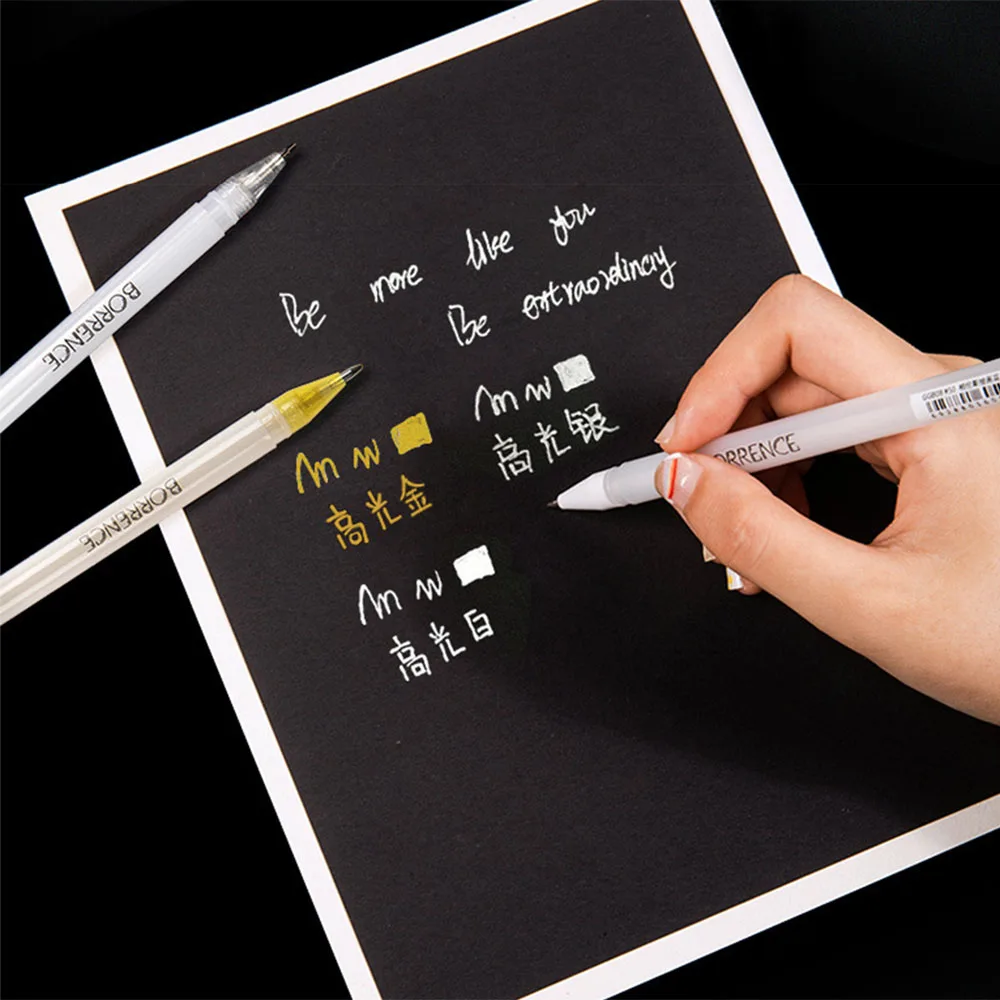 Белый цвет гелевая ручка 0 - Фотография_2