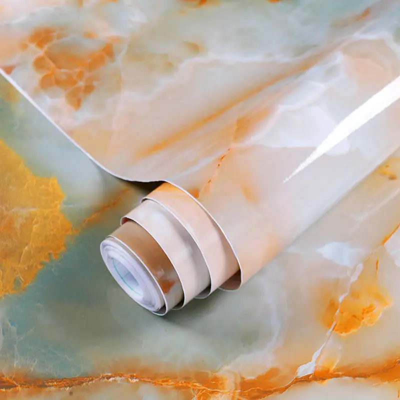 Современная кухонная мраморная контактная бумага - Фотография_4