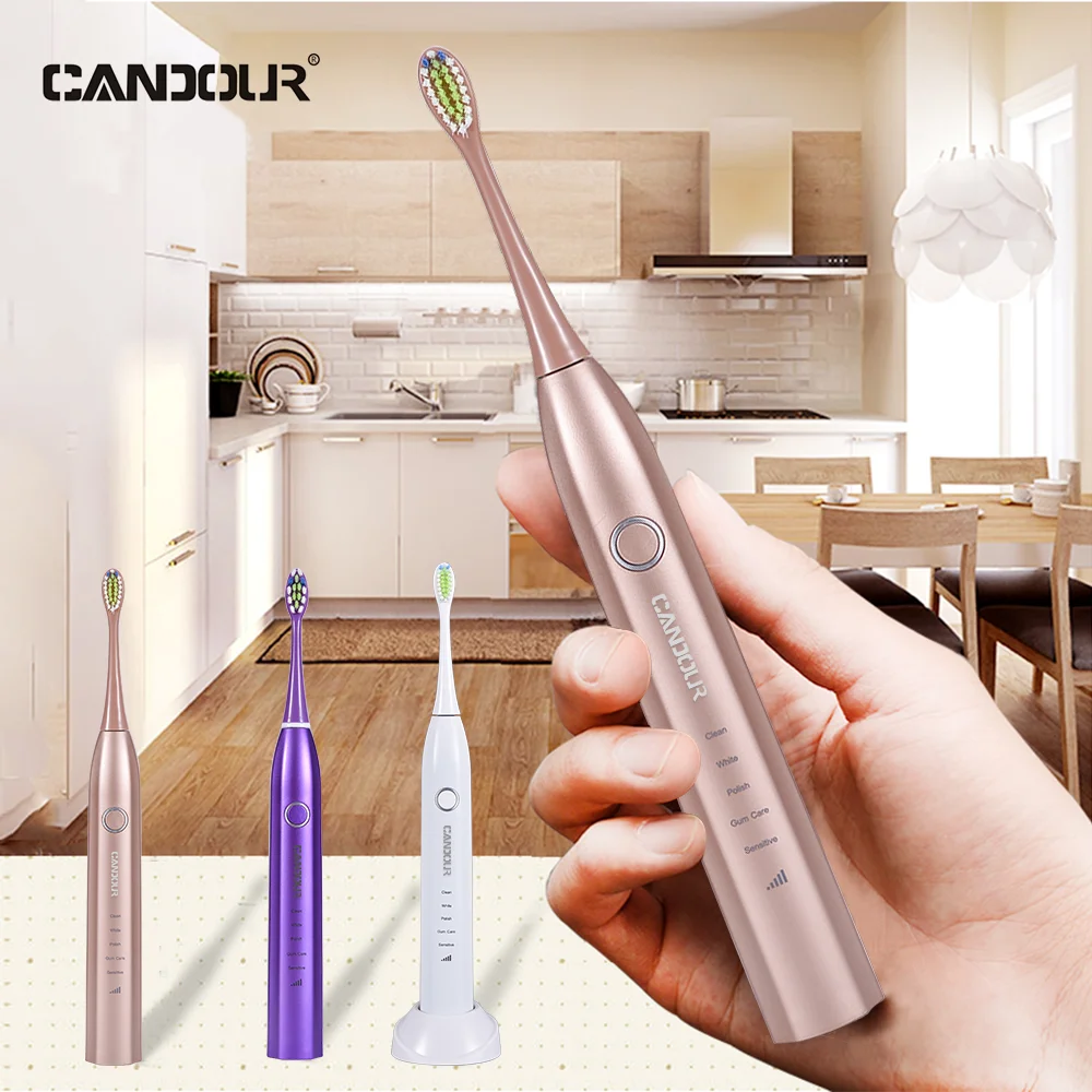 Ультразвуковая электрическая зубная щетка candour cd5168