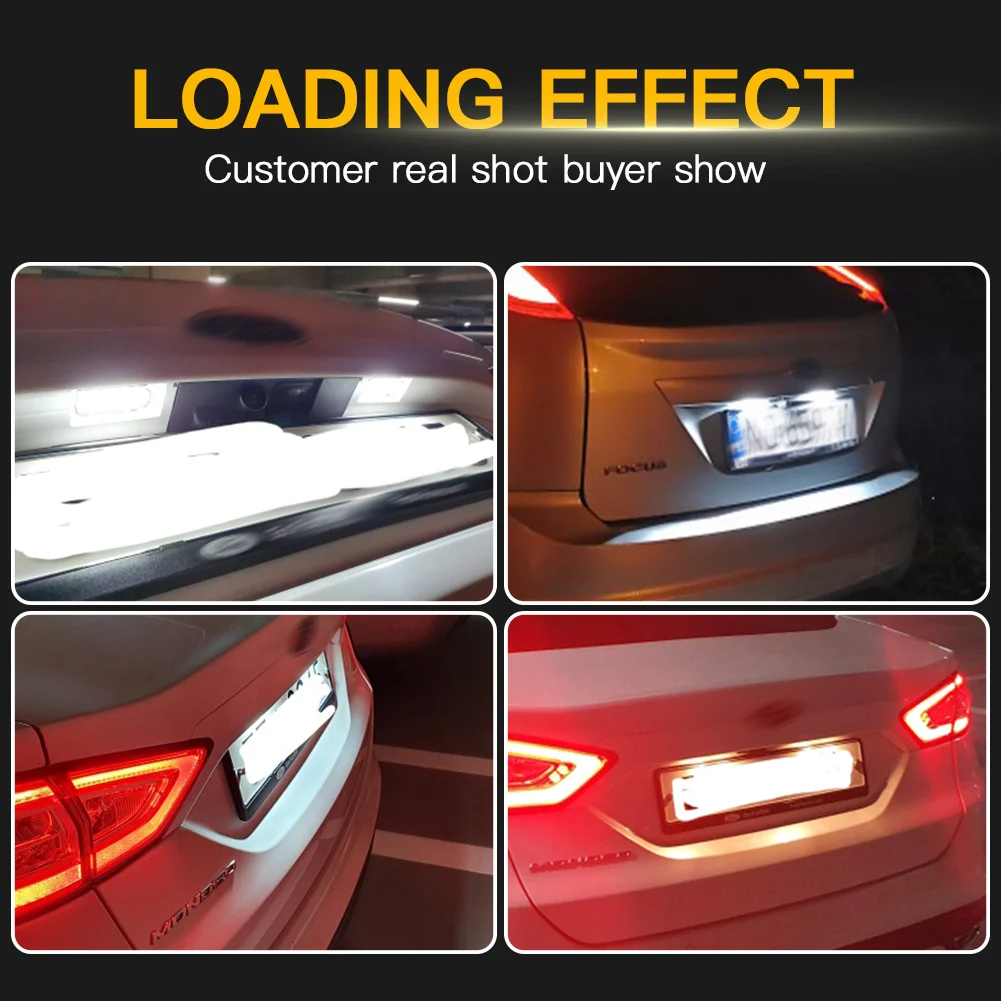 2pcs license plate light for ford - Фотография_6