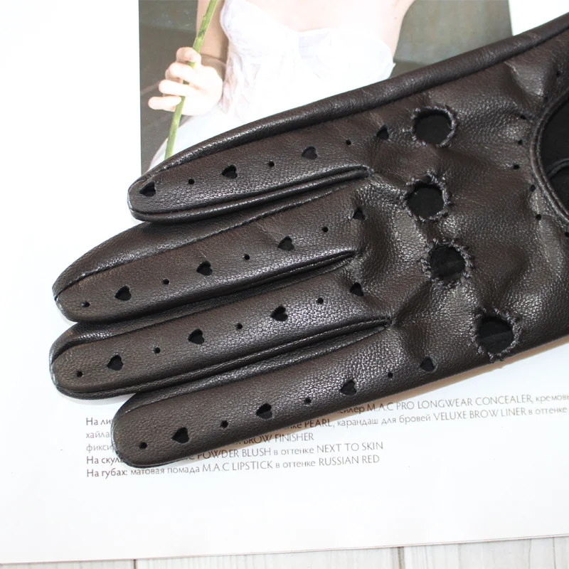 Новые женские кожаные перчатки из овчины - Фотография_6