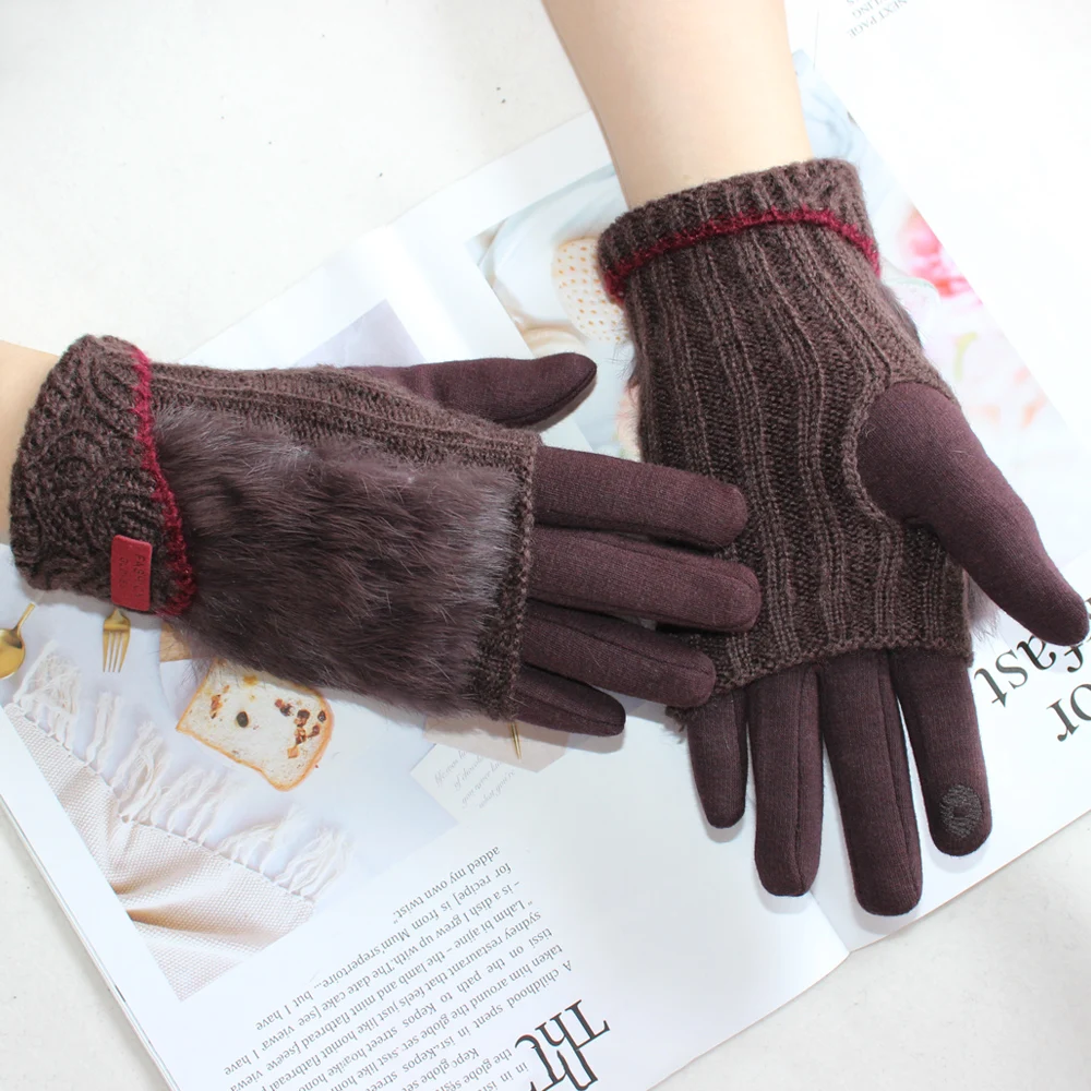 Перчатки женские зимние вязаные - Фотография_2